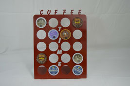 Coffee Time K cup pod holder storage decorative in many colors holds 20 pods  image 11