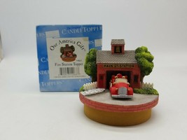 Our America Gift &quot;Fire Station Topper&quot; Yankee Candle Jar Topper Medium L... - $21.65