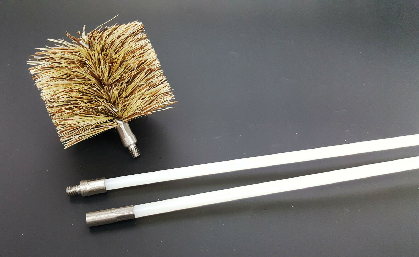 Vent Exhaust Flue Cleaning Kit Pellet Stove & Fireplace 1 3" Brush