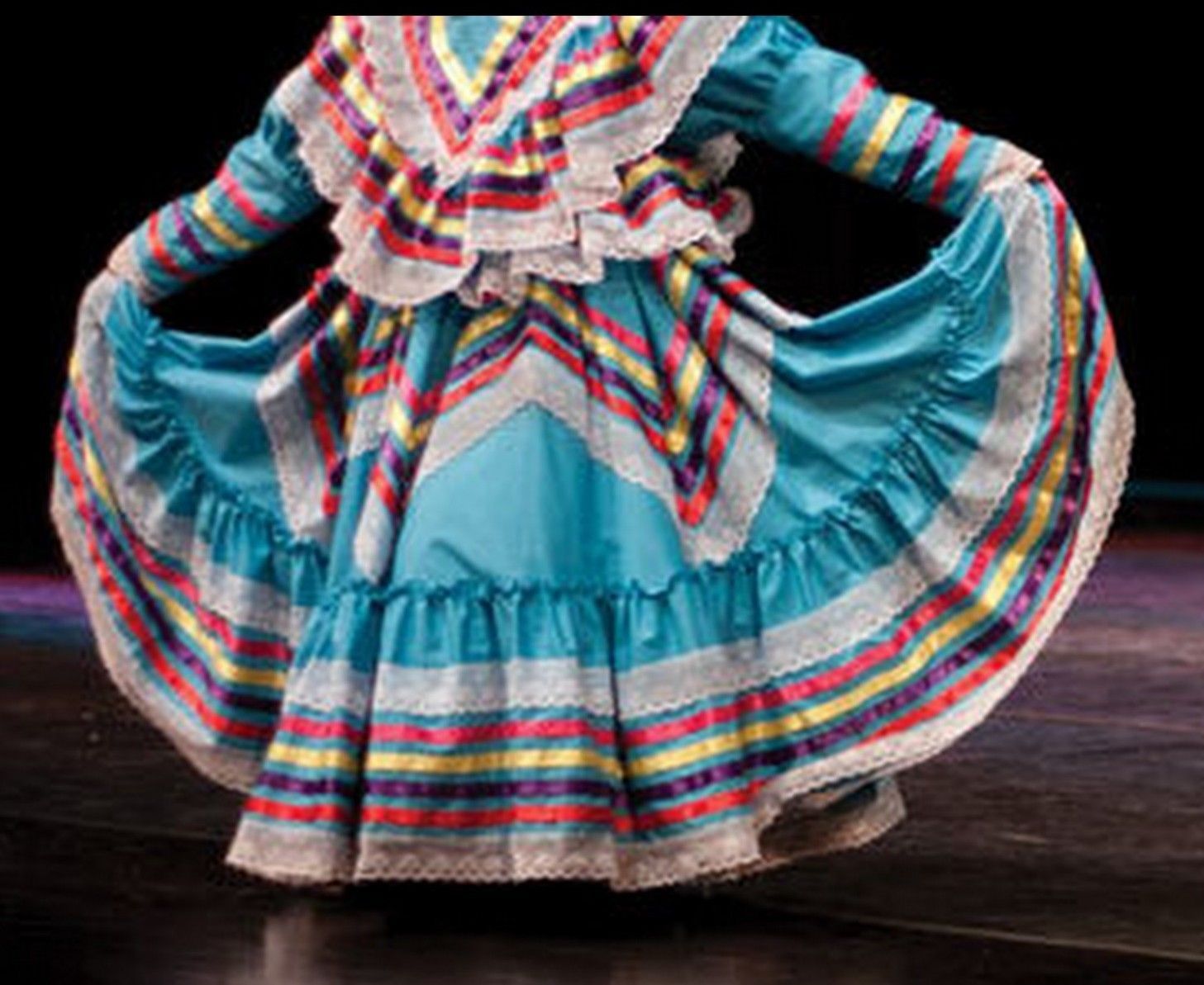 Girls Jalisco Dress With Super Wide Skirt And 50 Similar Items