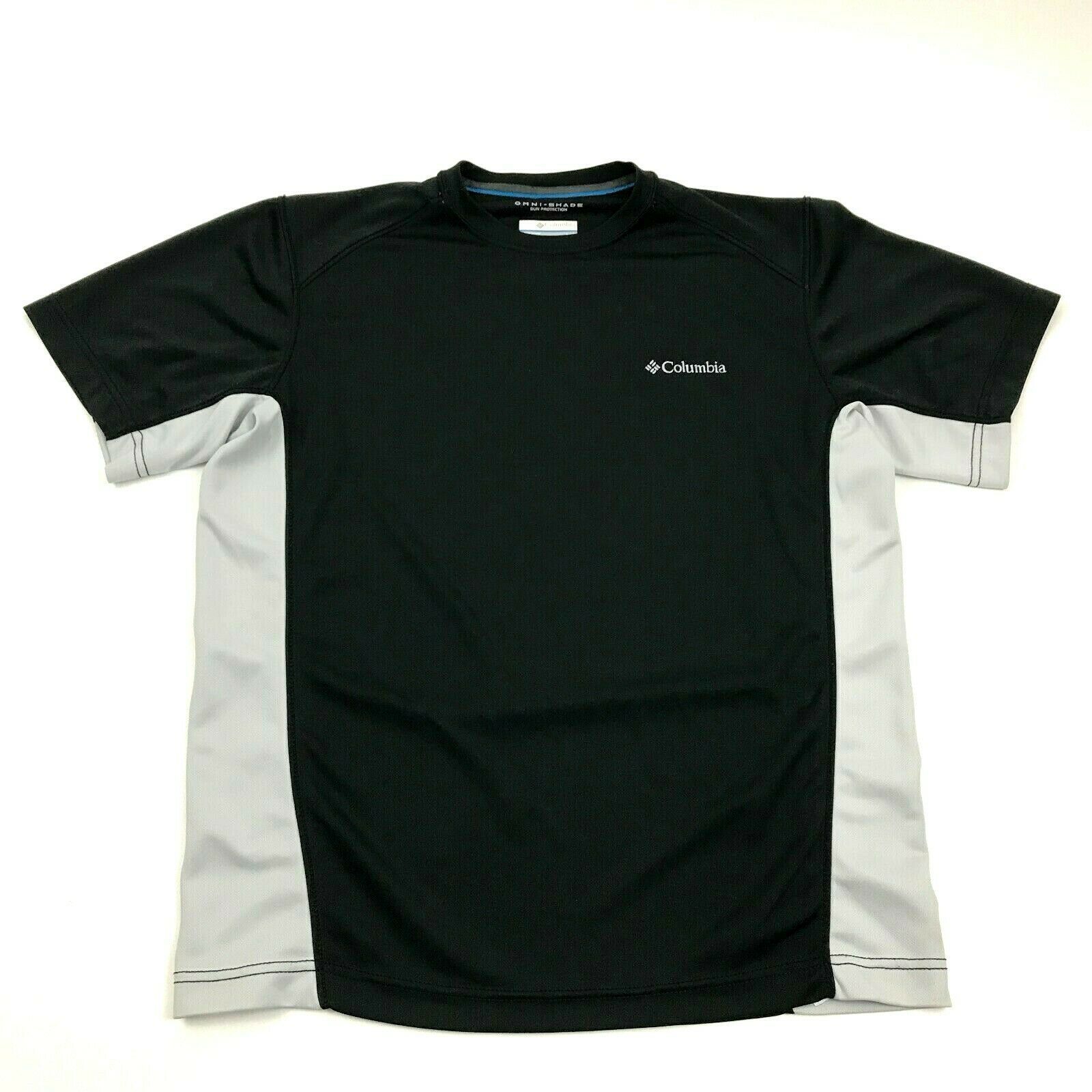 Columbia OMNI-SHADE Dry Fit Shirt Size S Small Adult Black SUN ...