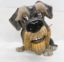 Little Paws Schnauzer Dog Figurine Sculpted Pet 322-LP-ZAK Ceramistone Humorous image 1