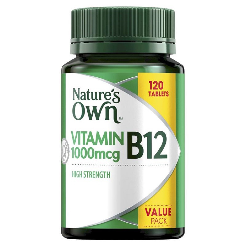 Nature's Own High Strength Vitamin B12 1000mcg 120 Tablets Exclusive Size