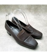 Comfort Plus by Predictions Womens 45120 Sz 7 W Brown Slip On Low Heeled... - $24.99