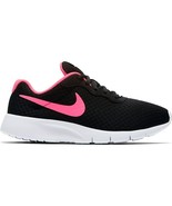 Nike Tanjun (GS) Black Hyper Pink White Grade School Size 7 Kids 818384 061 - $44.95