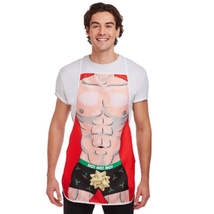 Sexy Christmas Apron Hunk Male Stag Night Party Novelty Men&#39;s Secret San... - $4.63