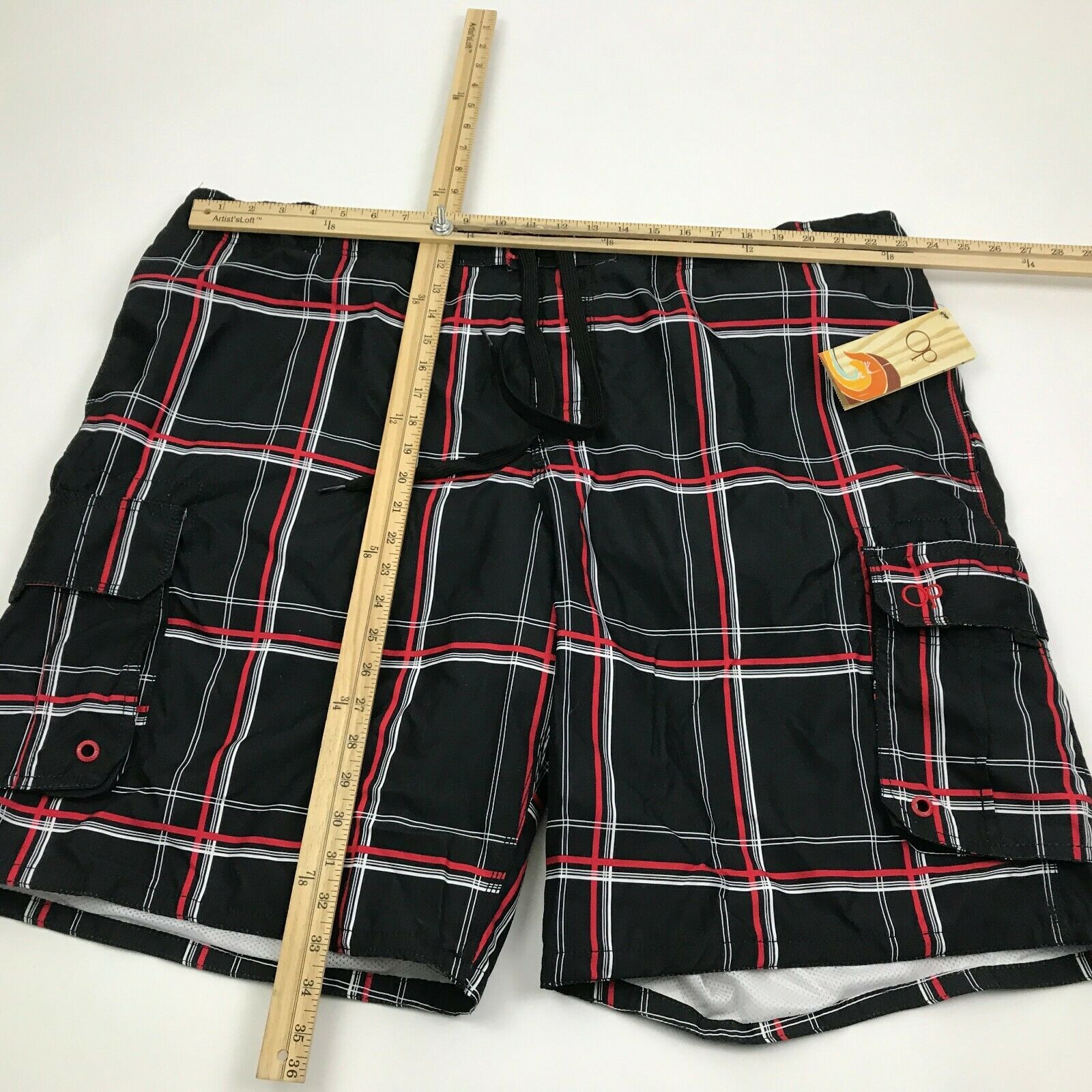 NEW Ocean Pacific Board Shorts Men's Size 3XL XXXL OP Plaid E-Board ...