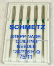 Schmetz Sewing Machine Quilting Needles Q-75B - $4.49