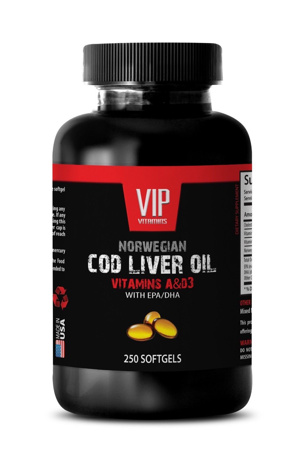 Cod liver oil dha - NORWEGIAN COD LIVER OIL - Brain booster supplements -1 Bot - $17.72