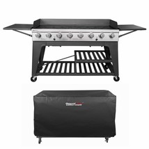 Event 8-Burner Bbq Propane Gas Grill With Cover, Picnic Or Camping Outdoor - $762.99