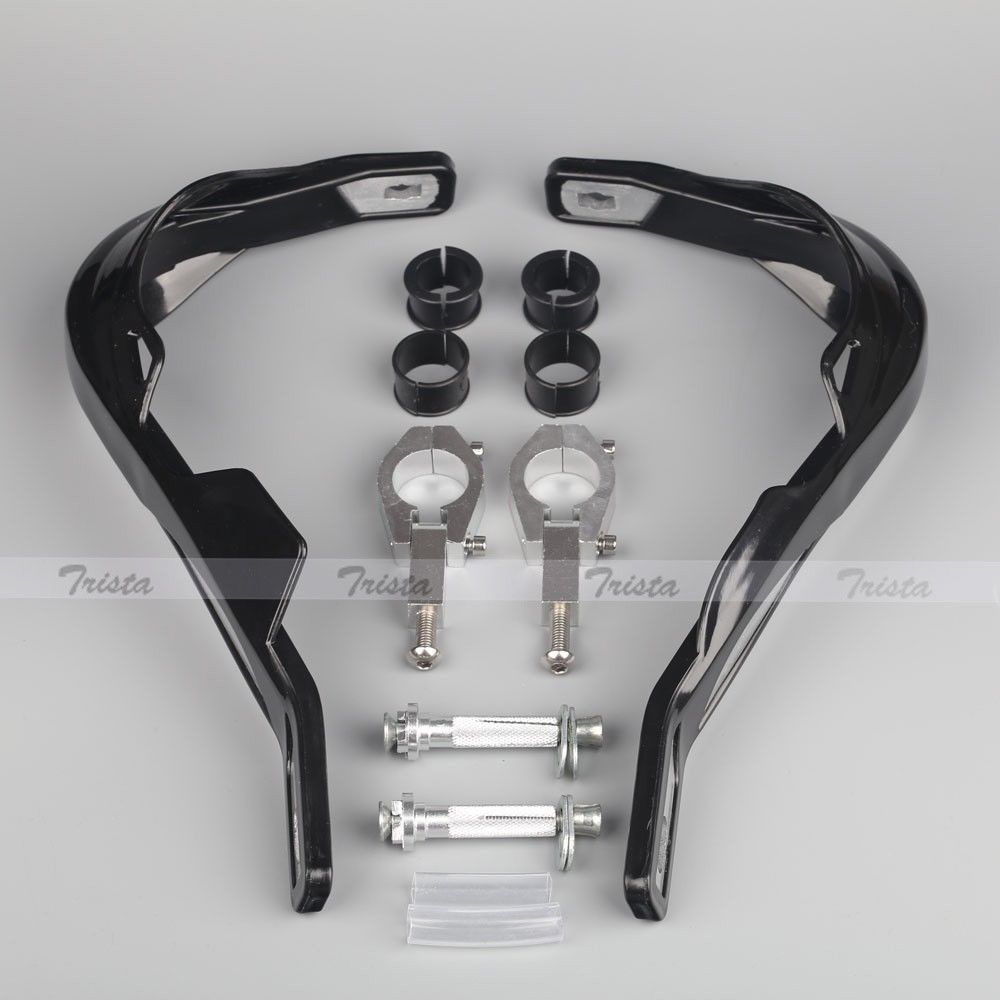 Black Motorcycle Motocross Bike Alloy 7/8" Handlebar Hand Guards Handguards J04 Brake Levers