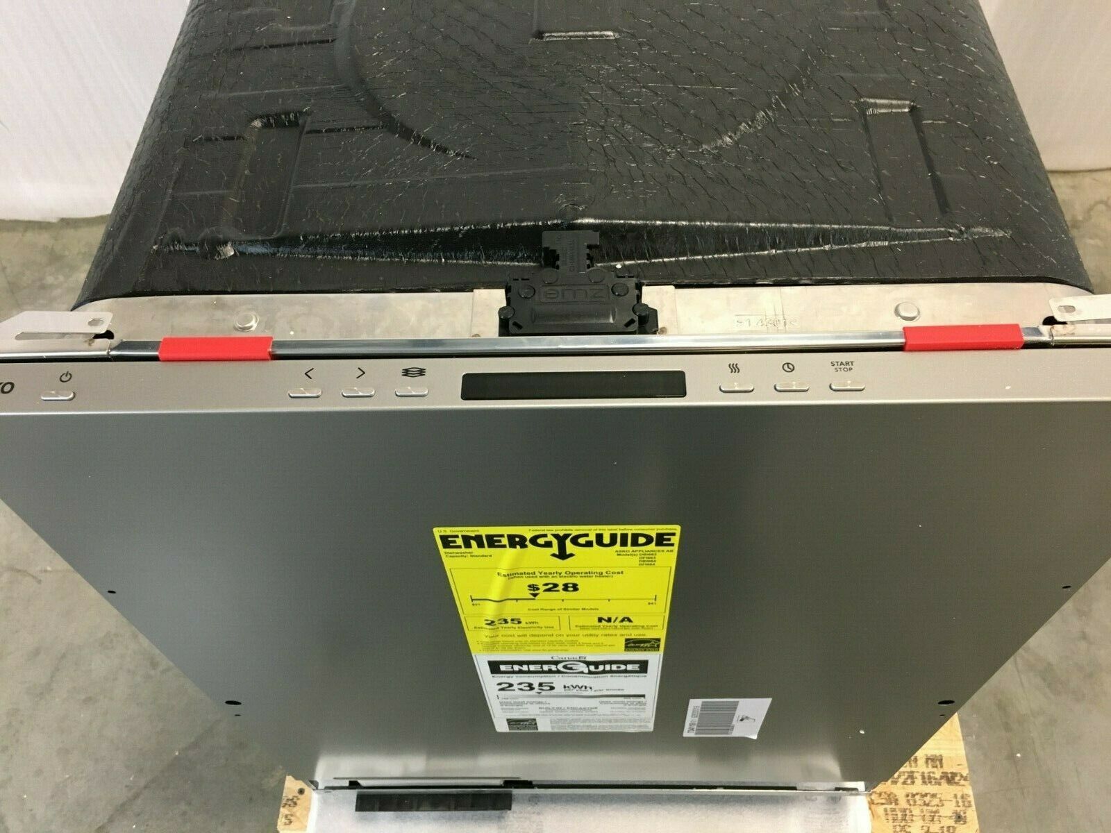 Asko DFI663 30 Series 24 Inch Fully Integrated Panel Ready Dishwasher