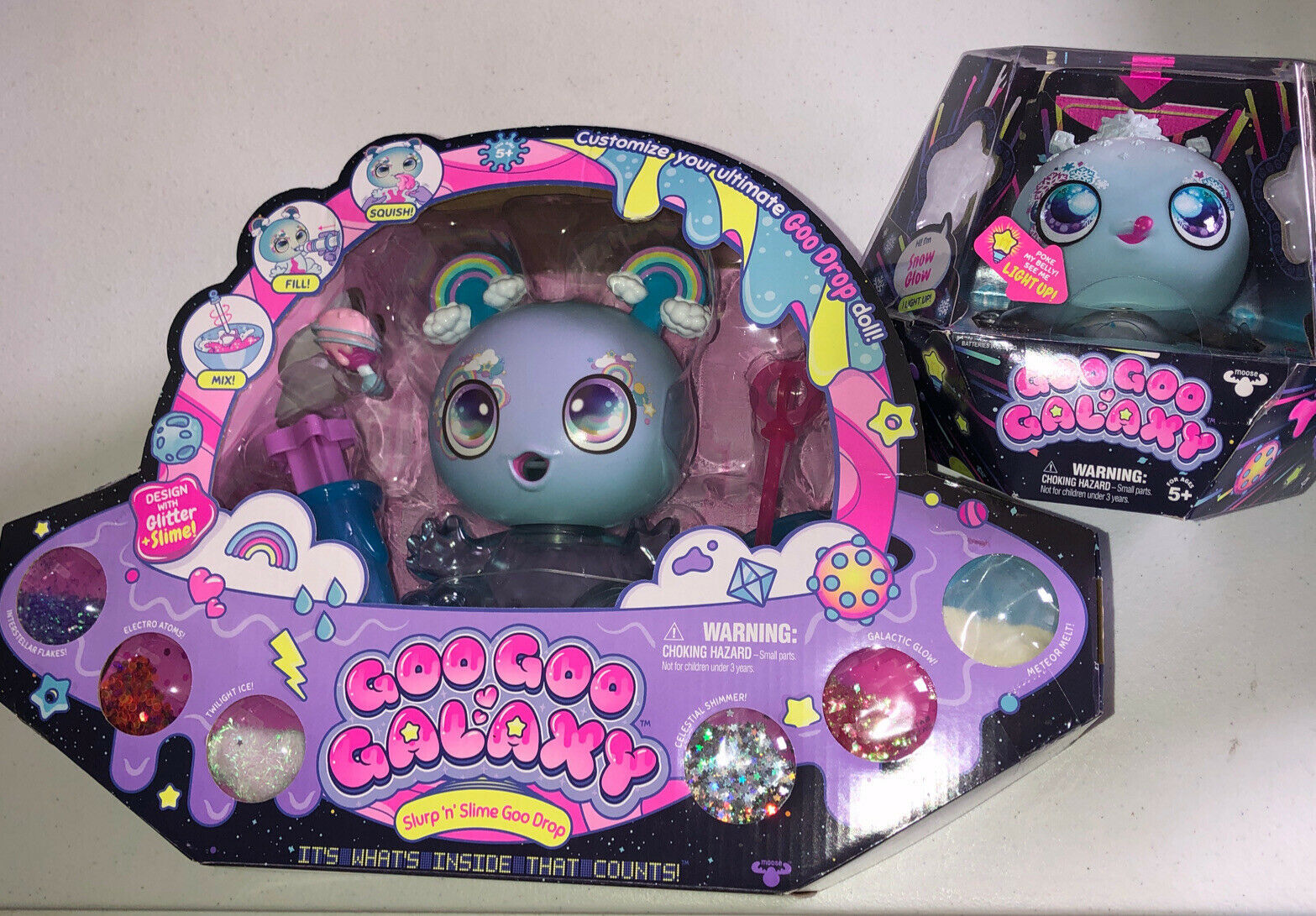 Goo Goo Galaxy Slurp 'N' Slime Goo Drop Bowie Beamheart Doll NEW Baby