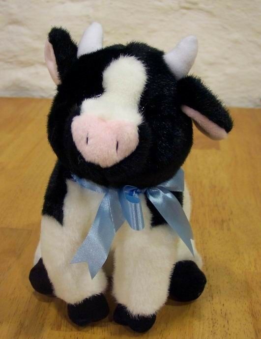 white cow stuffed animal