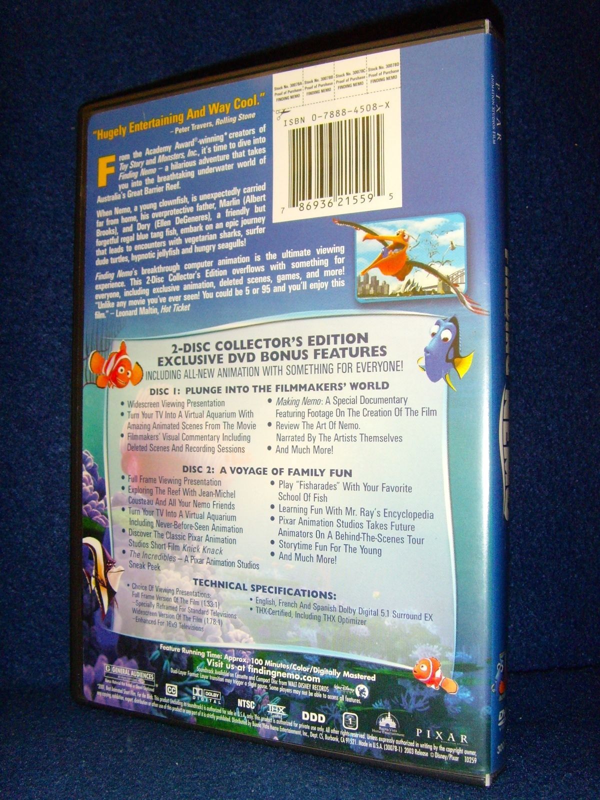 Finding Nemo Dvd 03 2 Disc Set Mint And Similar Items