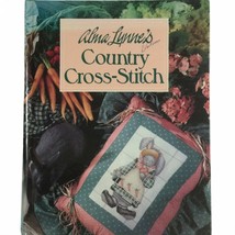Vintage 90s Country Cross-Stitch Book Alma Lynne's Hardback Craft Book - $12.85