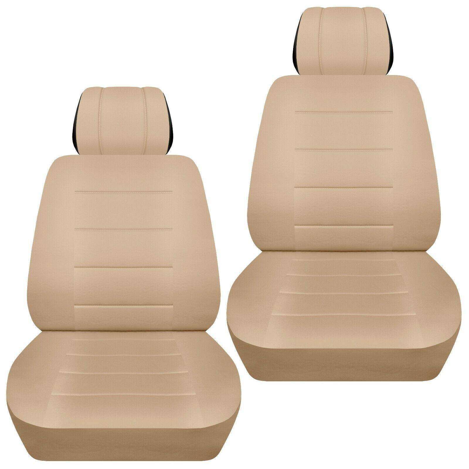 Front set car seat covers fits Nissan Sentra 20022020 solid sand