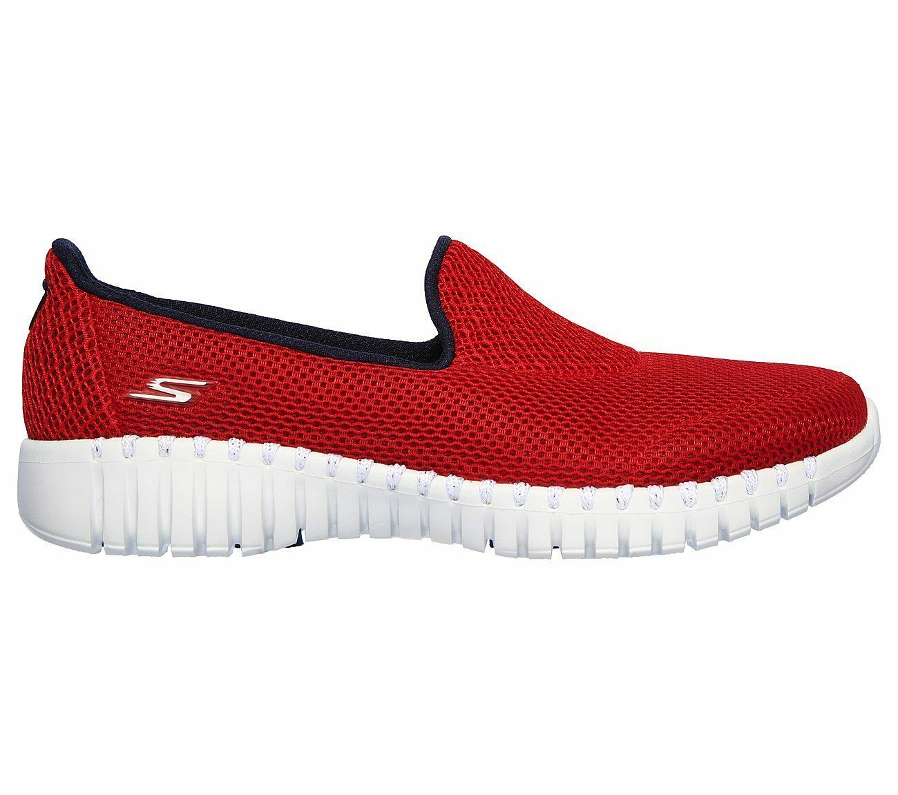 Skechers Shoes Red Go Walk Smart Women S Casual Slip On Comfort Sport Mesh 16708 Athletic