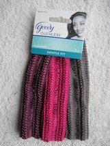 3 Goody Gentle Fit Fabric Headbands Pink Purple Gray Airy Woven Head Band Wrap - $12.00