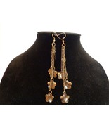 Paparazzi Earrings (new) Long Bronze Flowers - $2.21