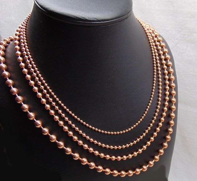 Lot 250 BALL CHAIN Necklace 24/" 2.4mm Bead Silver Nickel Plated Steel