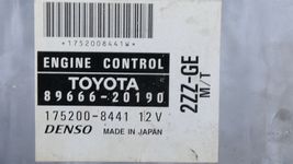 Toyota 2ZZ-GE MT ECM ECU Engine Control Module 89666-20190, 175200-8441 image 3