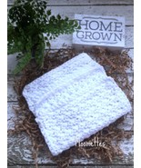 Handmade Kitchen Crochet Dish Cloths White Bath Spa Cleaning Dishcloth S... - $21.99