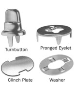 Stud Single Two Prong Clinch, Clinch Plate, Eyelet and Washers Fasteners... - $67.73