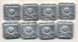 LOT (8) SONS OF LIBERTY SILVER SQUARES-EACH 1/4 (.25) OZ-SHIPS FREE! - $107.95