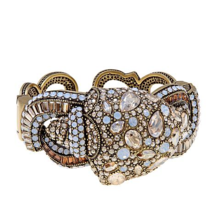 Heidi Daus "Encrusted Conch" Conch Shell Crystal Cuff Bracelet,Swarovski crystal - $279.95