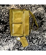 Wilson's Leather Pelle Studio Green Laptop Bag Briefcase Shoulder Strap Sachel - $78.21