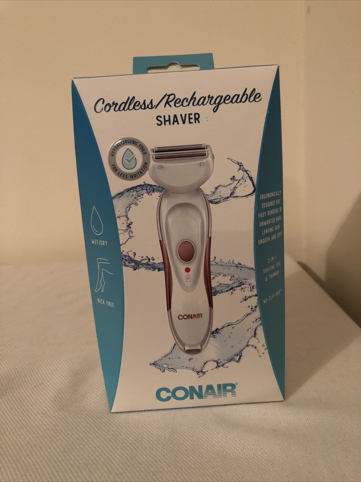 Brand New CONAIR Cordless Rechargeable Wet Dry Shaver Trimmer in a Box