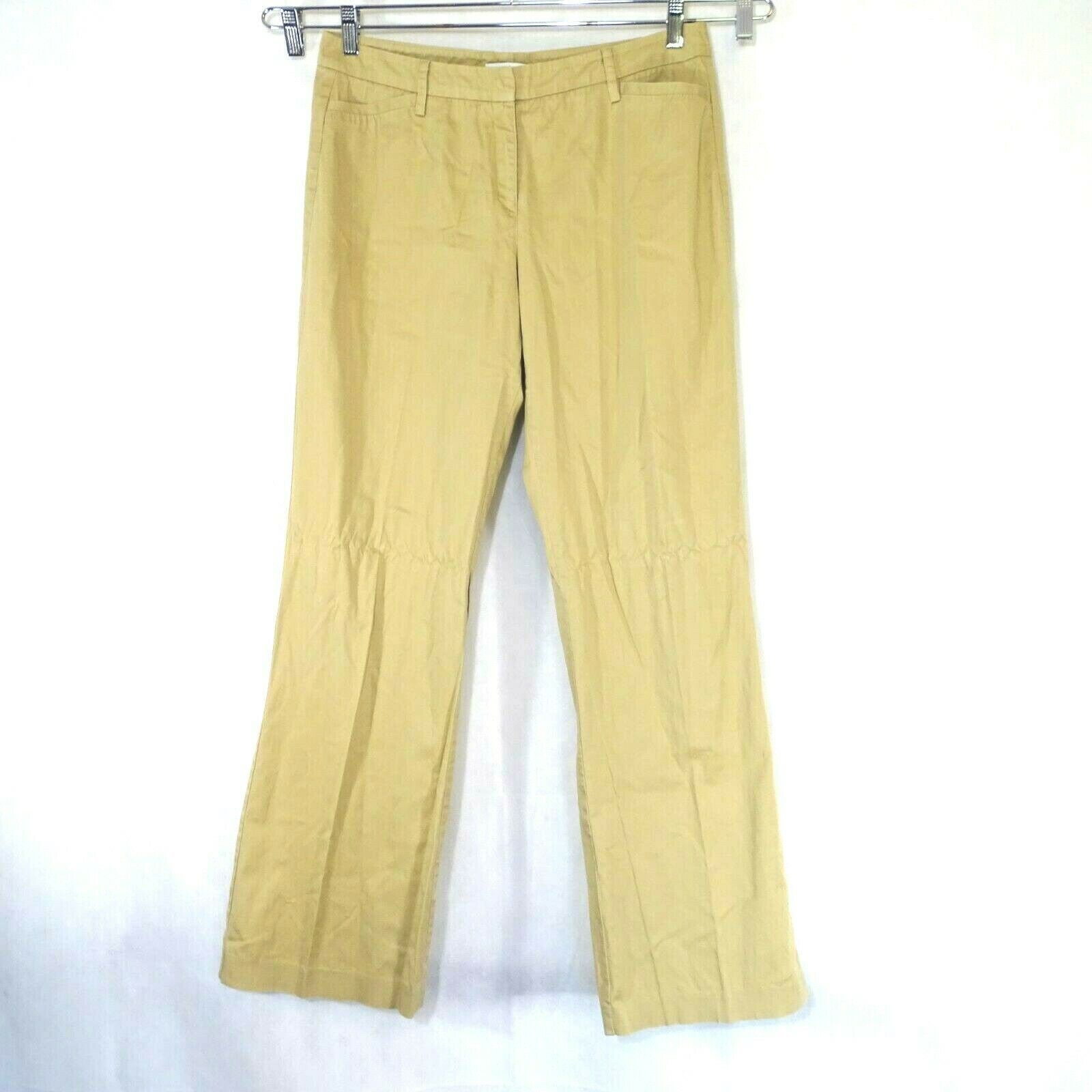 New York & Company Khaki Pants Wide Leg Women Size 10 Tall Tan - Pants