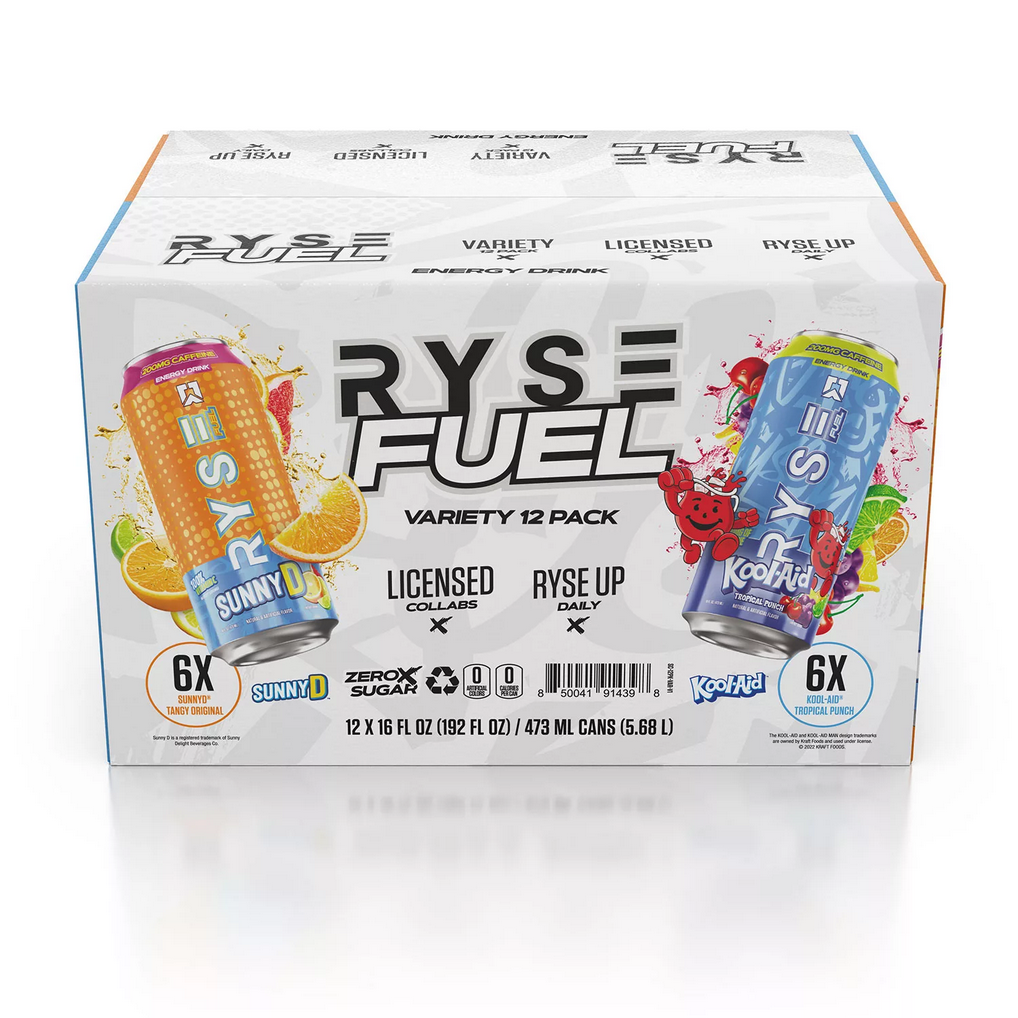 RYSE Fuel Energy Drink Variety Pack (16 fl. oz., 12 pk.) Energy