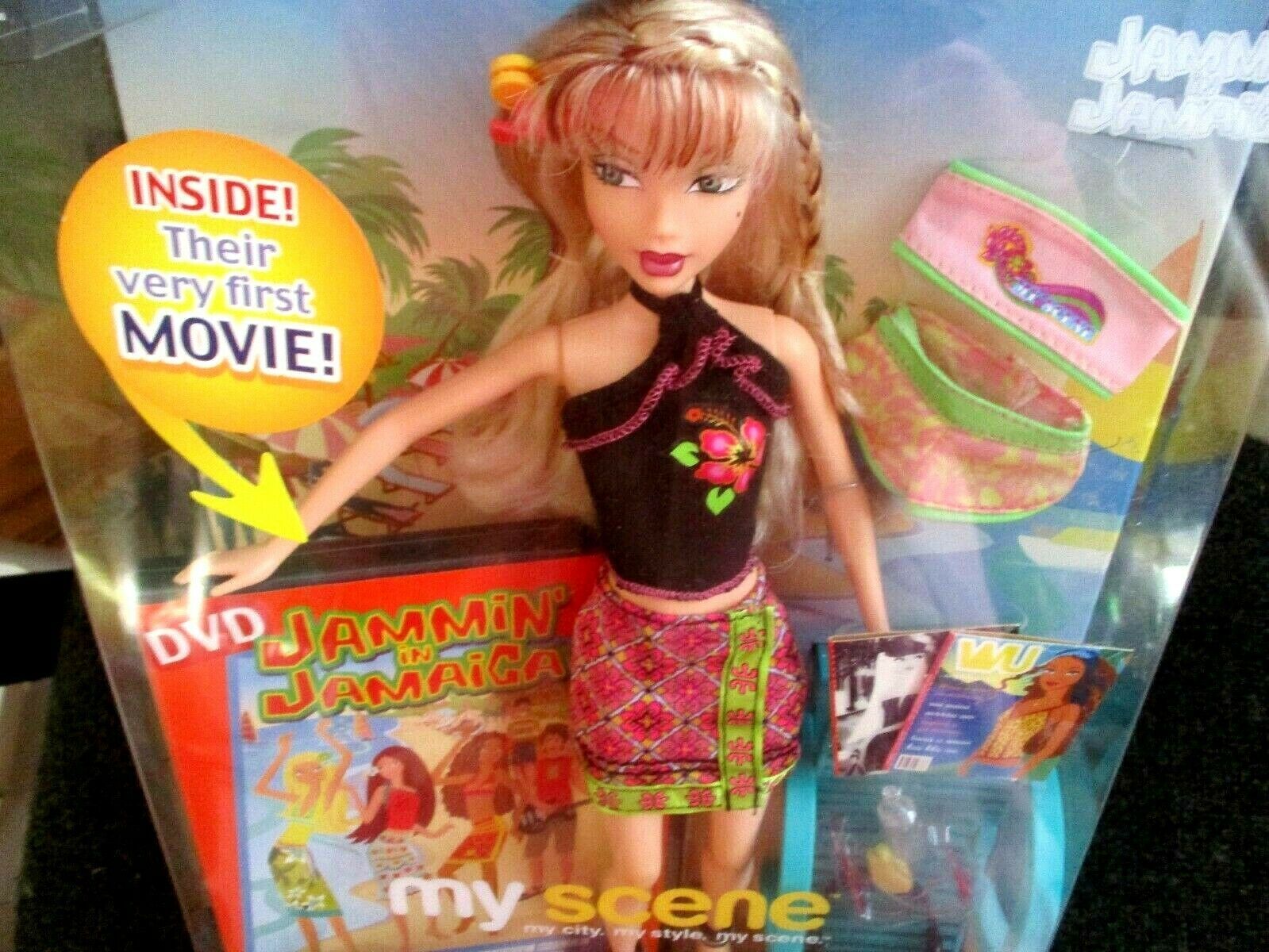 Barbie My Scene Chelsea Get Ready In My Room Vintage Rose Print Halter Top Skirt