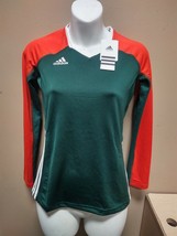 Adidas Volleyball Youth Long Sleeve Jersey Green/Orange Medium S97270 NWT - $14.25