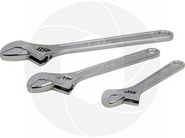 3Pcs Tolsen 6/8/10inch Crescent Adjustable Jaws Wrench Set SAE Metric Side Scale - $19.99