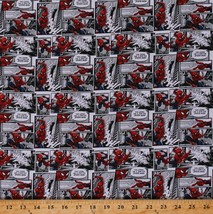 Cotton Spider-Man Comics Spiderman Comic Packed Fabric Print by the Yard D764.67 - $9.95