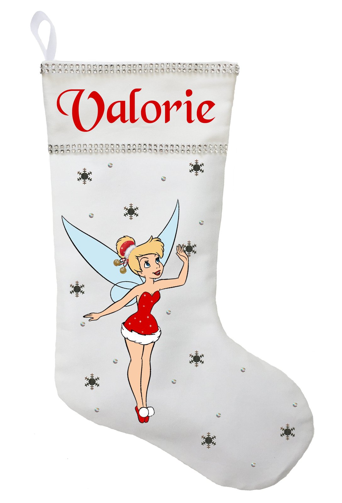 Tinker Bell Christmas Stocking - Personalized and Hand Made Tinker Bell Christma