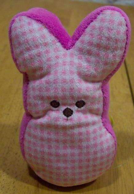 pink stuffed peep