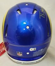 TORRY HOLT AUTOGRAPHED SIGNED RAMS F/S SPEED AUTHENTIC HELMET BECKETT COA image 4