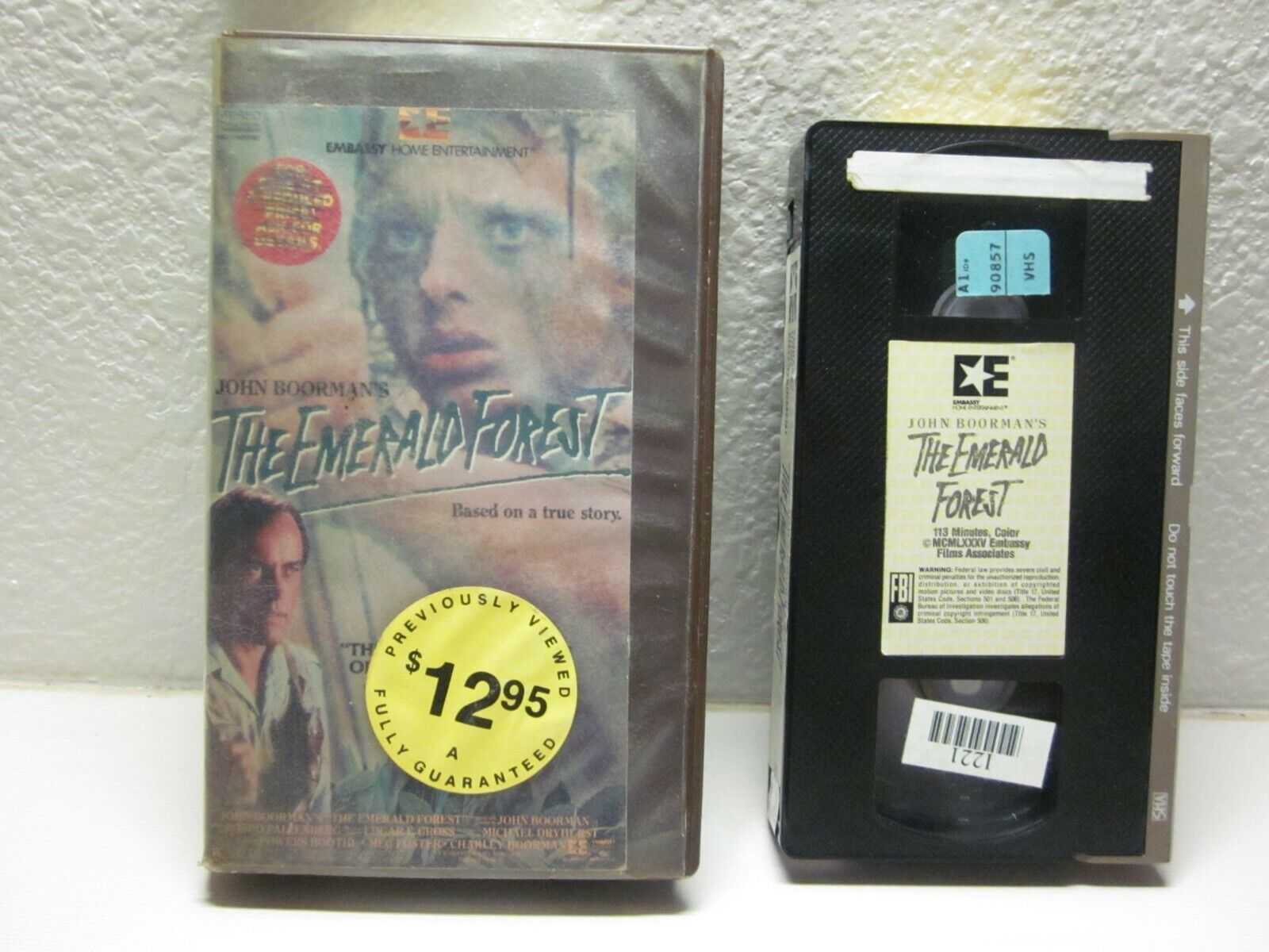 The Emerald Forest VHS Jungle Adventure Foster Embassy Ex Rental Cut ...