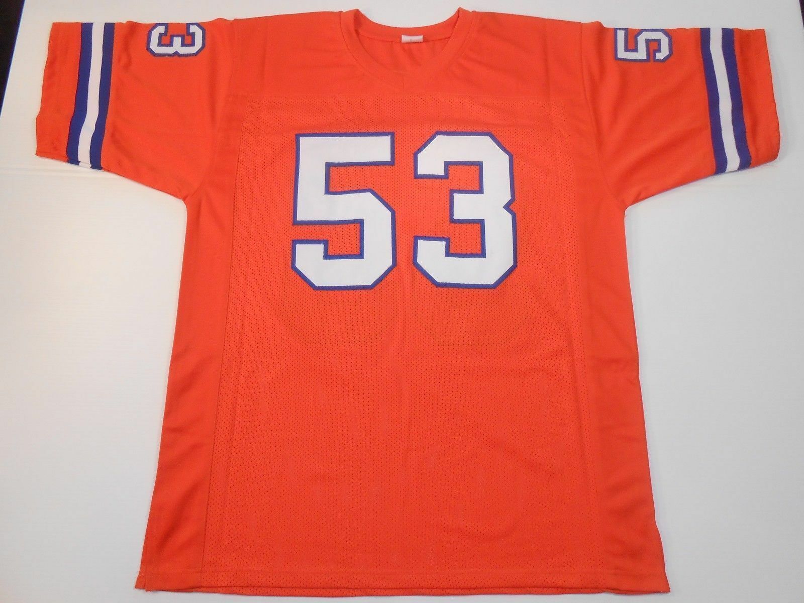 UNSIGNED CUSTOM Sewn Stitched Randy Gradishar Orange Jersey - M, L, XL ...