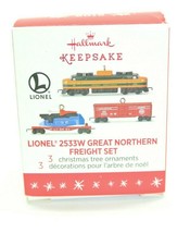 Hallmark Keepsake Ornament Lionel 2533W Great Northern Freight Set (3 Ornaments) - $14.99