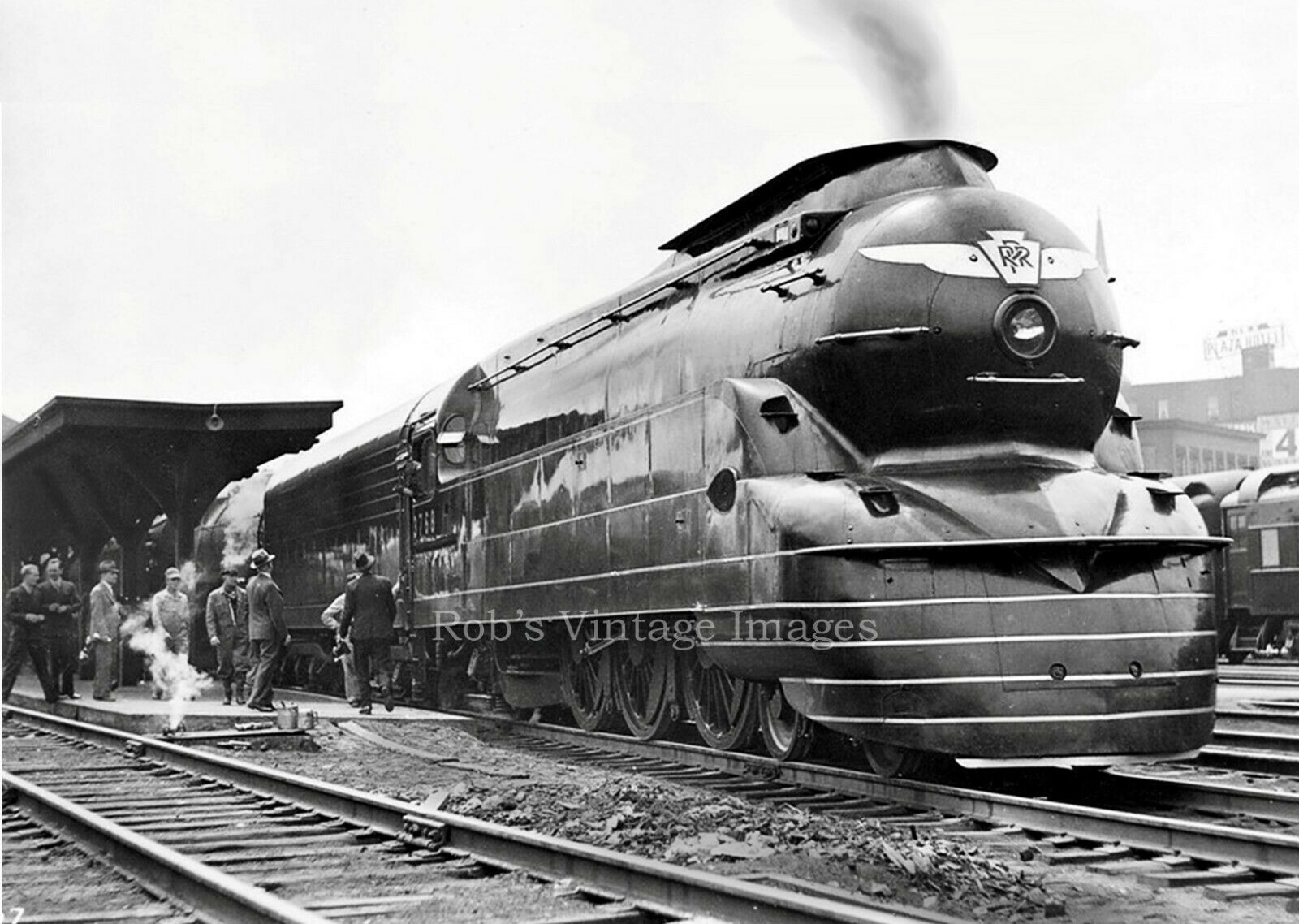 Show full-size image of Pennsylvania Railroad Photo PRR 3768 Steam Locomoti...
