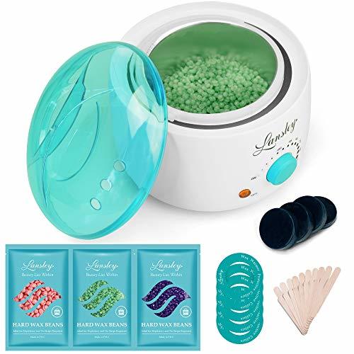 Home Waxing Kit for Women Lansley Painless Wax Warmer Hair Removal Wax