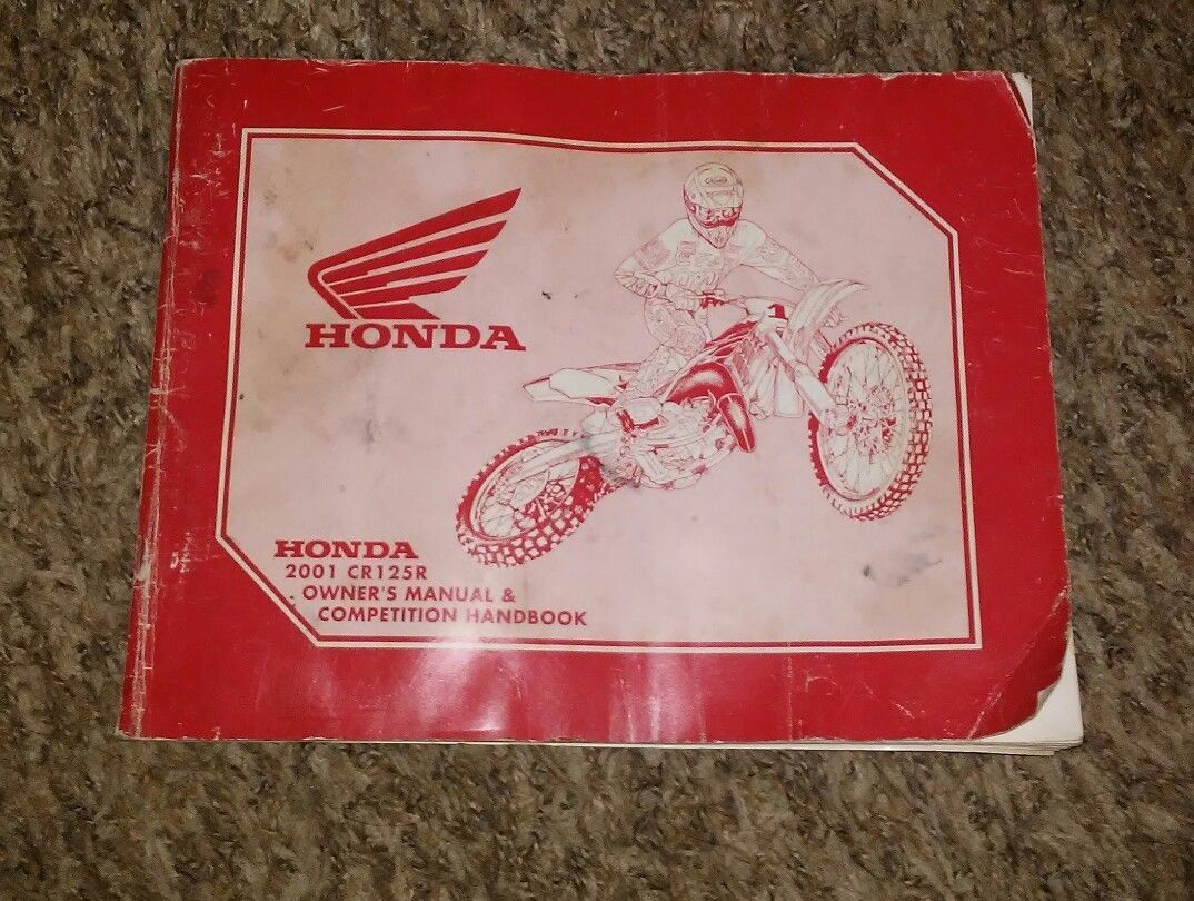 S l1600. S l1600. Honda CR125R Motorcycle Owners Manual & Competition booklet 2001; Honda CR125R Motorcycle ...