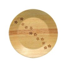 Wooden Dinnerware Fruit/Meat/Dessert Plates Round Shape Dishes 15 CM-A3 - $27.31