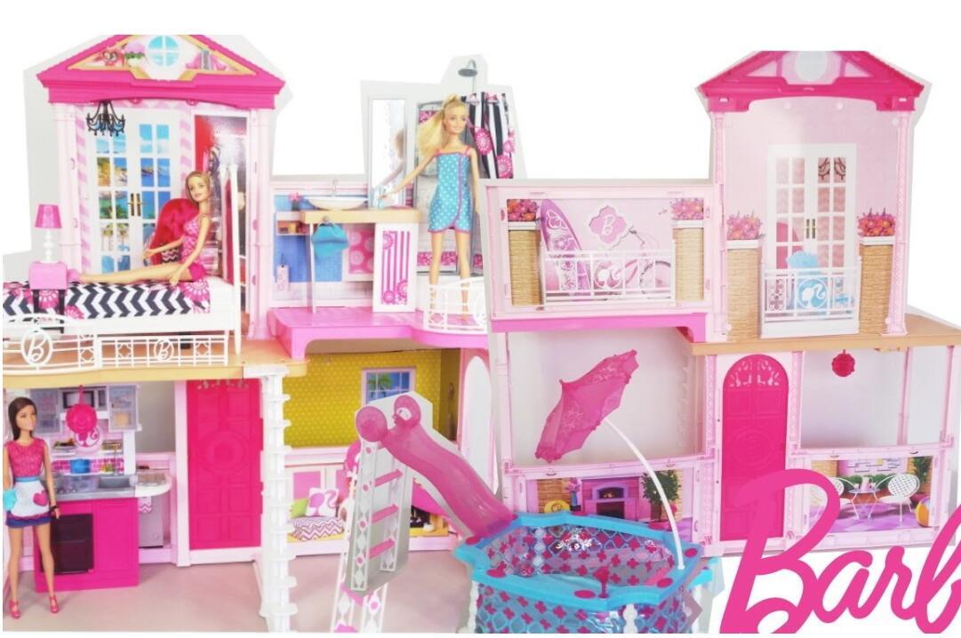 barbie house swimming pool