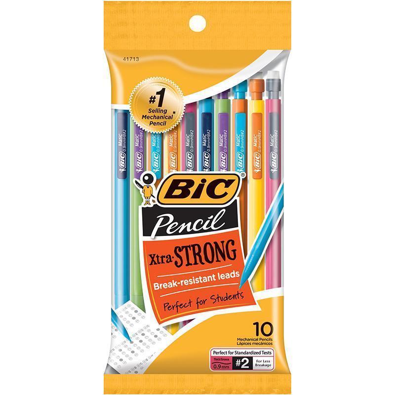 (6 Pack) Bic Mechanical Pencils 0.9Mm Supplies